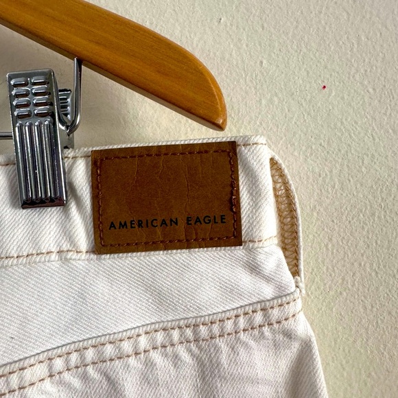 AMERICAN EAGLE OUTFITTERS White Denim Skirt SIZE 18 PLUS XXL 100% Cotton Button - Picture 6 of 7